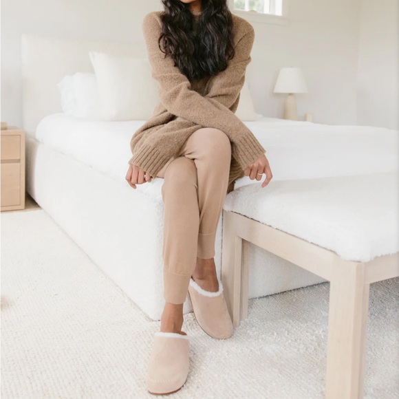 Jenni Kayne Shearling Lined Moc Clog Sz 9 - Picture 2 of 7